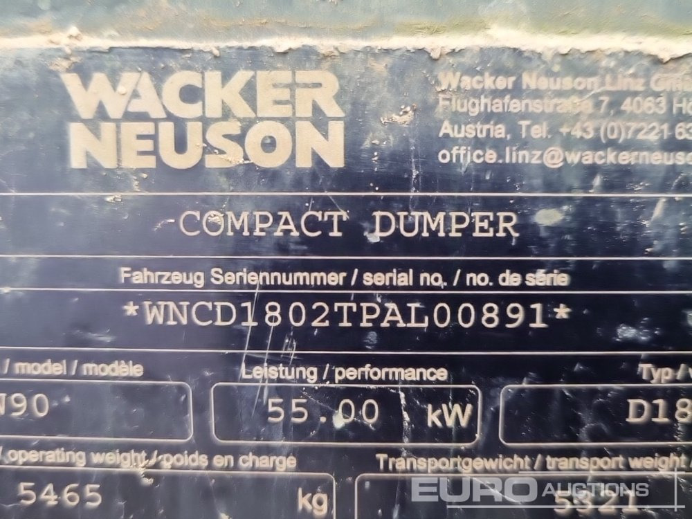 Minidumper 2018 Wacker Neuson DW90: foto 37