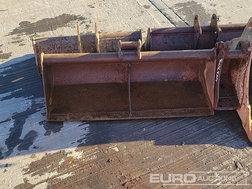 Cazo 36", 30", 30" Ditching, 12", 12", 10" Digging Bucket 25-35mm Pin to suit Mini Excavator: foto 15