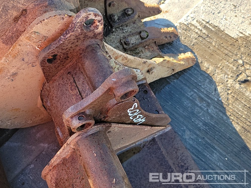 Cazo 36", 30", 30" Ditching, 12", 12", 10" Digging Bucket 25-35mm Pin to suit Mini Excavator: foto 14