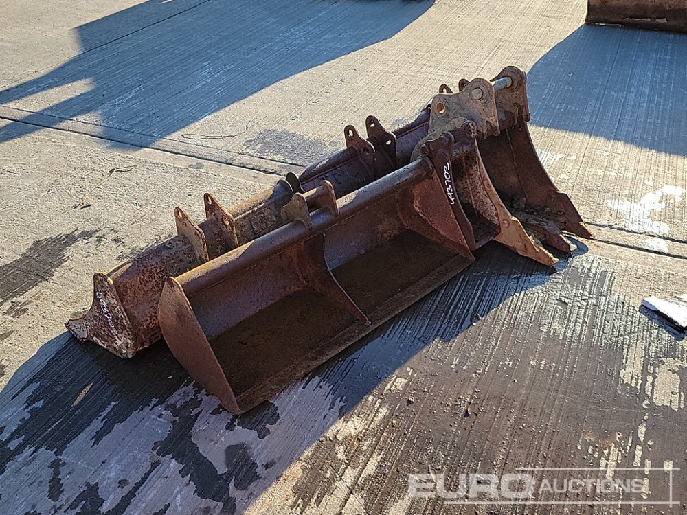 Cazo 36", 30", 30" Ditching, 12", 12", 10" Digging Bucket 25-35mm Pin to suit Mini Excavator: foto 7