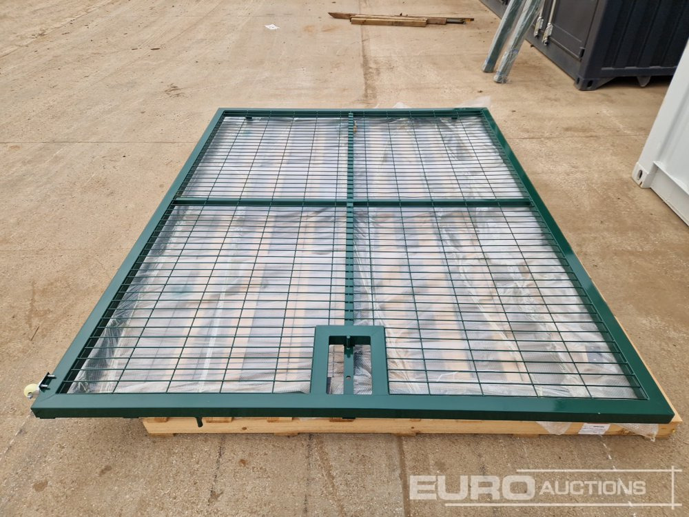 3m x 2.3m Heavy Duty Galvanized Powder Coated Gate (2 of), 100mm x 100mm Post (2 of), Assembly Kit (Green) - Equipo de construcción: foto 5 3m x 2.3m Heavy Duty Galvanized Powder Coated Gate (2 of), 100mm x 100mm Post (2 of), Assembly Kit (Green) - Equipo de construcción: foto 5
