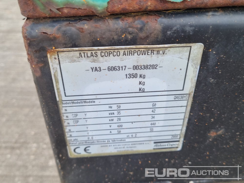 Generador industriale Atlas Copco QAS 38: foto 17