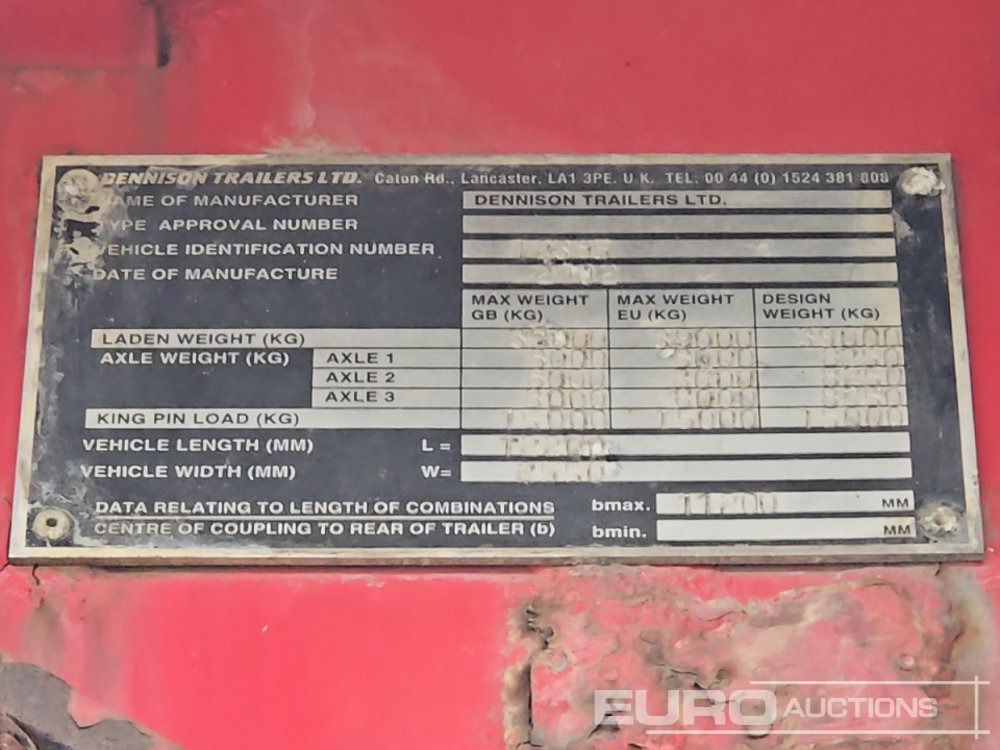 Semirremolque plataforma/ Caja abierta Dennison Trailers Tri Axle Extendable Flat Bed Trailer: foto 26