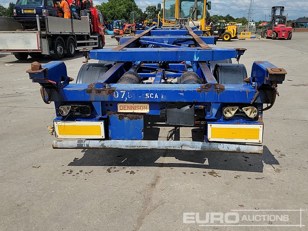 Dennison Trailers Tri Axle Skelton Trailer, Lift Axle - Semirremolque plataforma/ Caja abierta: foto 4 Dennison Trailers Tri Axle Skelton Trailer, Lift Axle - Semirremolque plataforma/ Caja abierta: foto 4