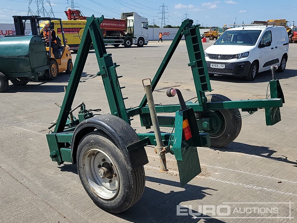 Single Axle Cable Drum Trailer - Remolque porta maquinaria: foto 3 Single Axle Cable Drum Trailer - Remolque porta maquinaria: foto 3
