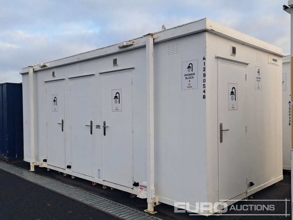 Thurston 20' x 9' Shower Block (No Keys) (Cannot Be Reconsigned) - Contenedor marítimo: foto 1 Thurston 20' x 9' Shower Block (No Keys) (Cannot Be Reconsigned) - Contenedor marítimo: foto 1