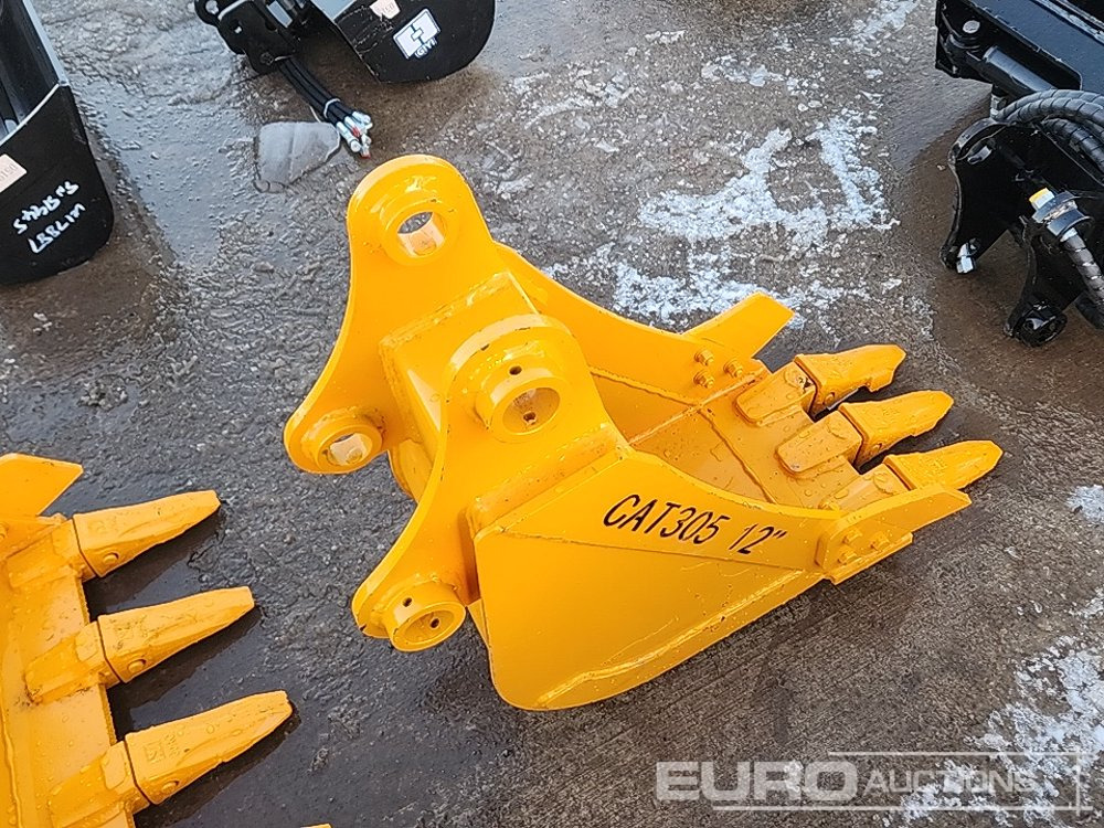 Unused 2025 GIYI 12" Bucket 45mm Pin to suit 4-6 Ton Excavator - Cazo: foto 2 Unused 2025 GIYI 12" Bucket 45mm Pin to suit 4-6 Ton Excavator - Cazo: foto 2