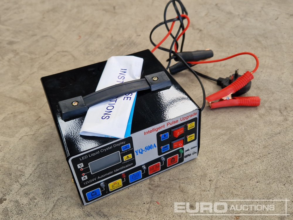 Unused 500 Amp 12/24V Heavy Duty Car Battery Charger - Equipo de taller: foto 1 Unused 500 Amp 12/24V Heavy Duty Car Battery Charger - Equipo de taller: foto 1