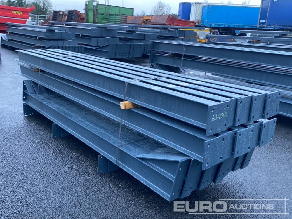 Unused 60' x 20' x 12' Steel Frame Building, 12.5 Roof Pitch, Purlin Cleats - Casa contenedor: foto 2 Unused 60' x 20' x 12' Steel Frame Building, 12.5 Roof Pitch, Purlin Cleats - Casa contenedor: foto 2