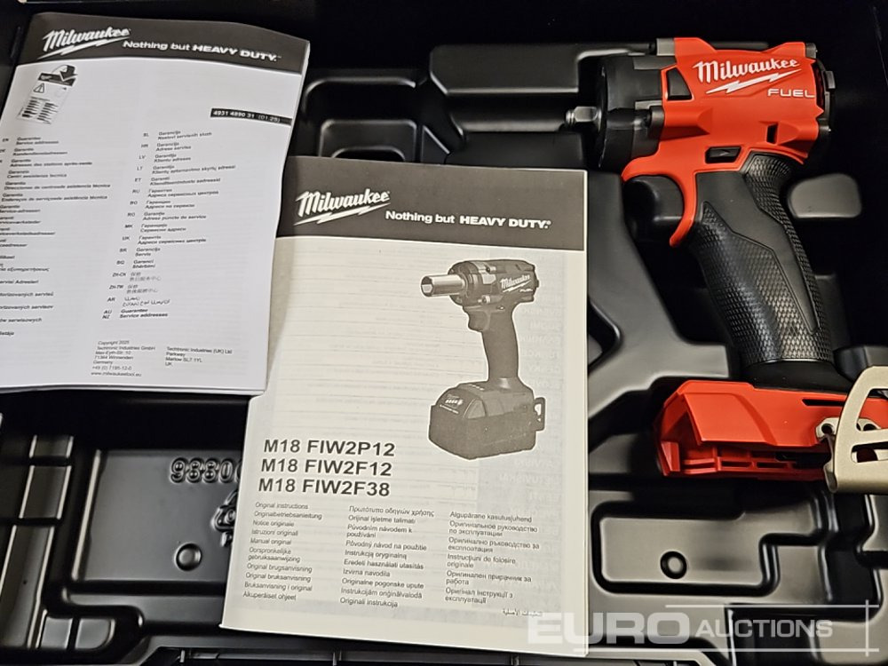 Unused Milwaukee M18 FIW2F38 18V Fuel Brushless 3/8'' Impact Wrench - (Body and Case Onlu) - Equipo de construcción: foto 2 Unused Milwaukee M18 FIW2F38 18V Fuel Brushless 3/8'' Impact Wrench - (Body and Case Onlu) - Equipo de construcción: foto 2