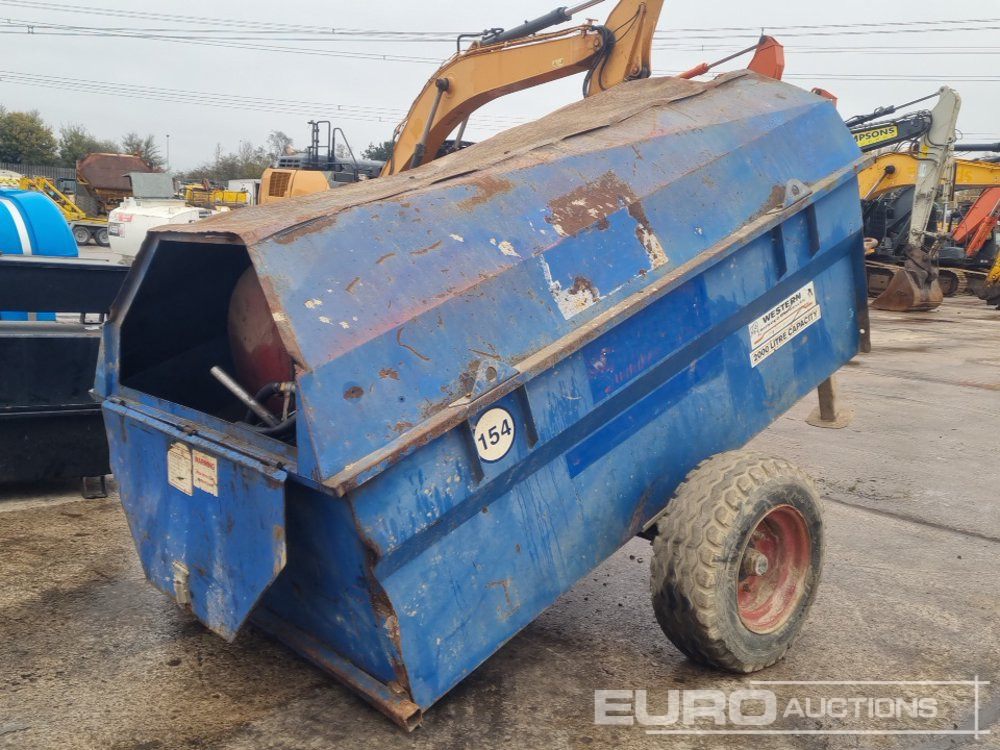 Western 2000 Litre Single Axle Bunded Fuel Bowser, Manul Pump - Tanque de almacenamiento: foto 1 Western 2000 Litre Single Axle Bunded Fuel Bowser, Manul Pump - Tanque de almacenamiento: foto 1