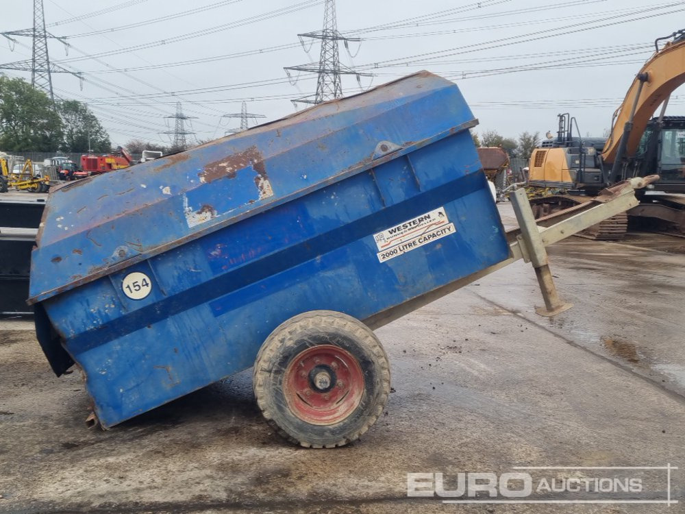 Western 2000 Litre Single Axle Bunded Fuel Bowser, Manul Pump - Tanque de almacenamiento: foto 2 Western 2000 Litre Single Axle Bunded Fuel Bowser, Manul Pump - Tanque de almacenamiento: foto 2
