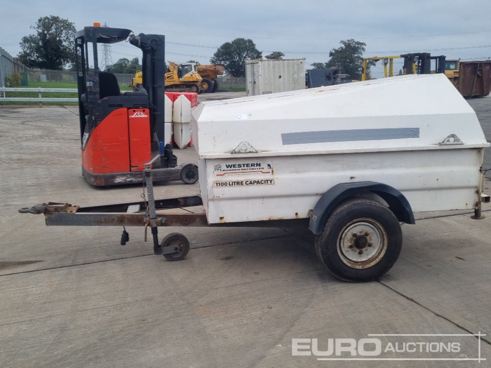 Western Single Axle Bunded Fuel Bowser, Manual Pump - Tanque de almacenamiento: foto 2 Western Single Axle Bunded Fuel Bowser, Manual Pump - Tanque de almacenamiento: foto 2