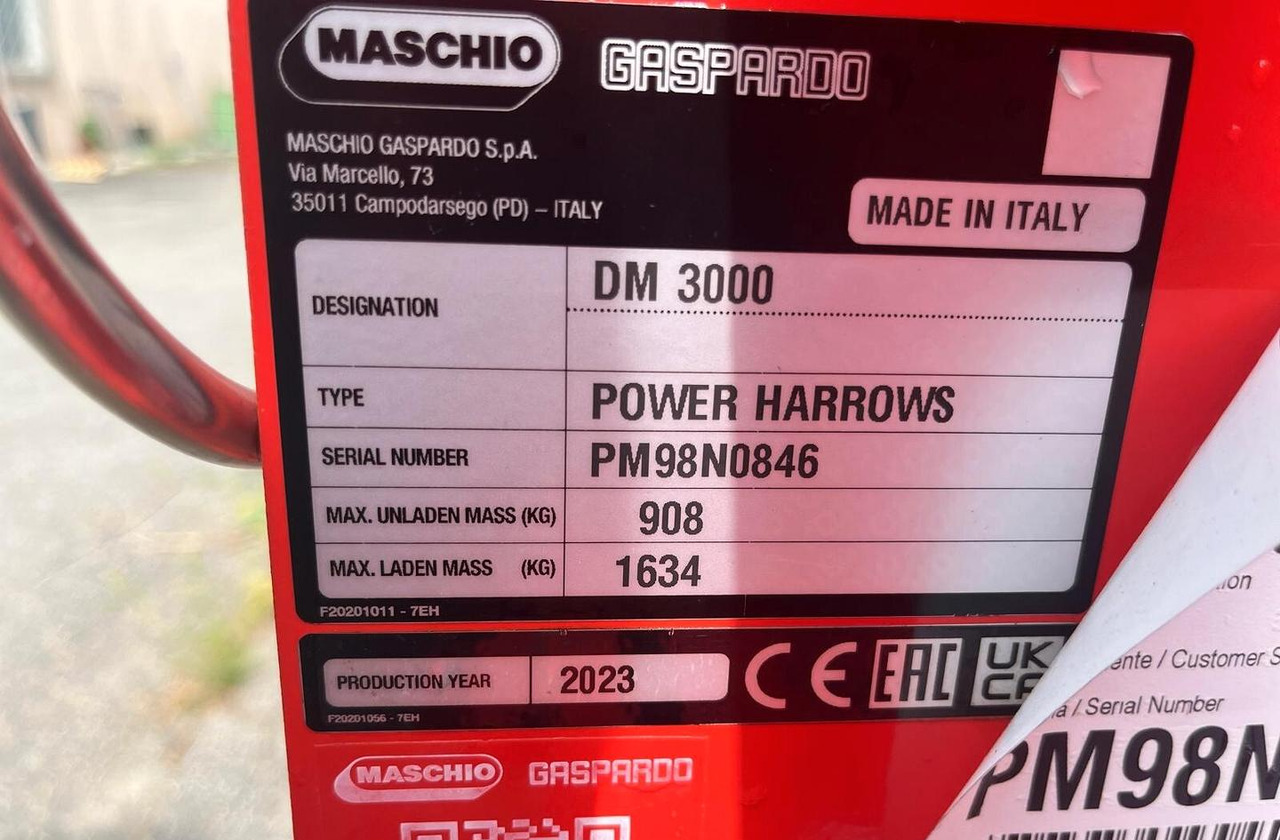 Erpice rotante nuovo Maschio DM 300 - Grada rotativa: foto 4 Erpice rotante nuovo Maschio DM 300 - Grada rotativa: foto 4