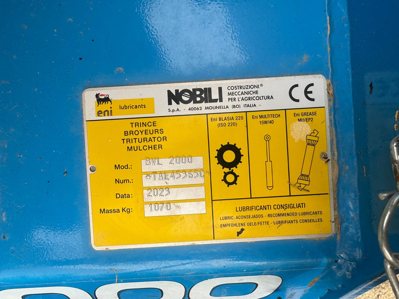 Nobili trincia laterale usata BVL 2000 - Desbrozadora lateral: foto 3 Nobili trincia laterale usata BVL 2000 - Desbrozadora lateral: foto 3