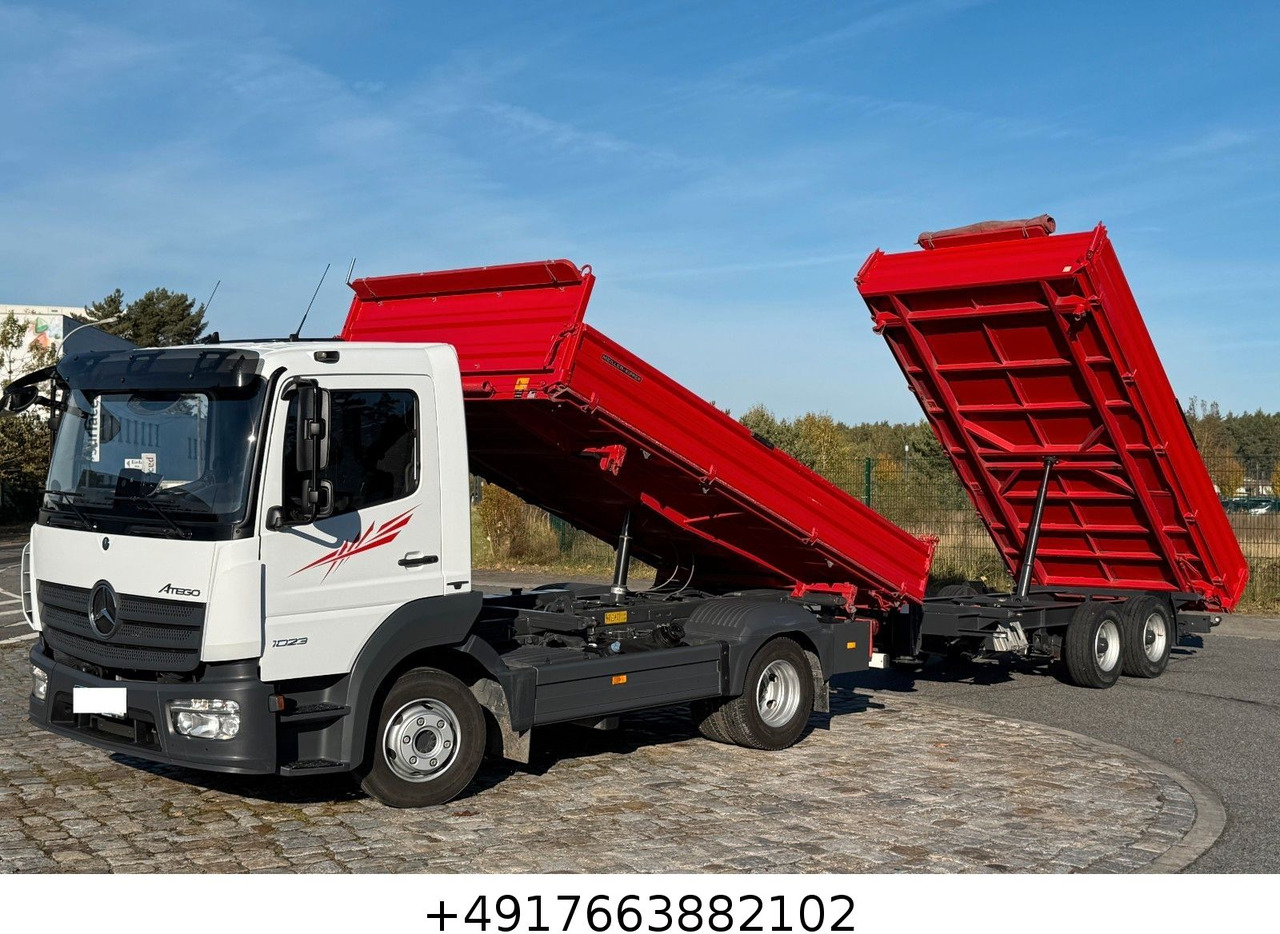 Mercedes-Benz Atego 1023 + Anhänger Dreiseitenkipper - Camión volquete: foto 1 Mercedes-Benz Atego 1023 + Anhänger Dreiseitenkipper - Camión volquete: foto 1