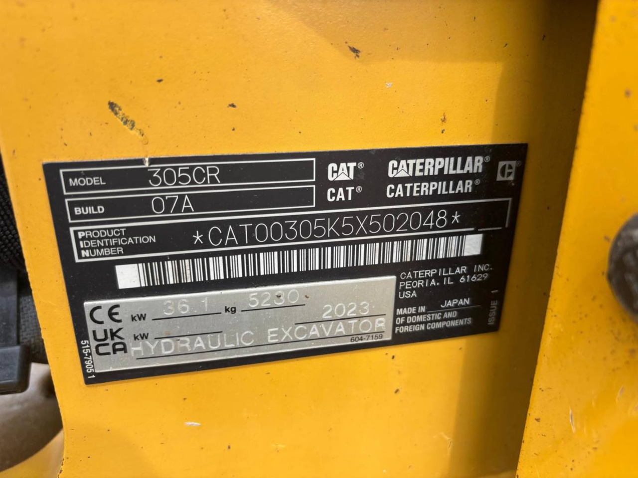 Leasing de CAT 305 CAT 305: foto 6