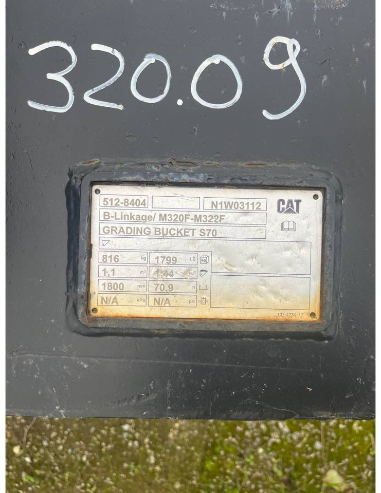 CAT BUCKET/1800MM/S70/GODET - Cazo para excavadora: foto 3 CAT BUCKET/1800MM/S70/GODET - Cazo para excavadora: foto 3