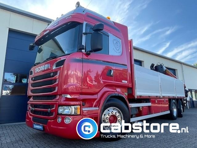 Scania R520  LB6X2*4HNB V8 Euro 6 - Bouwjaar 2013 - Highline - Opticruise  - Open box + Palfinger PK 24001-K B Autolaadkraan - Good condition ! - Camión grúa: foto 2 Scania R520  LB6X2*4HNB V8 Euro 6 - Bouwjaar 2013 - Highline - Opticruise  - Open box + Palfinger PK 24001-K B Autolaadkraan - Good condition ! - Camión grúa: foto 2