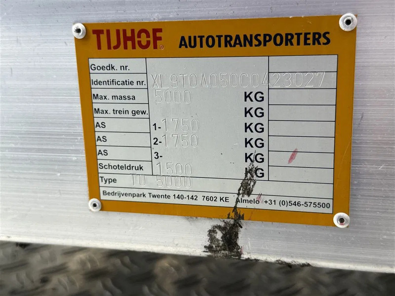 Leasing de Tijhof AUTOTRANSPORTER 10 Meter Lier Tijhof AUTOTRANSPORTER 10 Meter Lier: foto 6