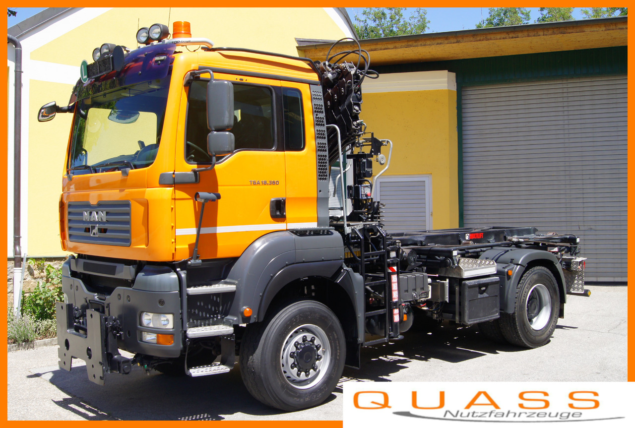 MAN TGA 18.360 BL 4x4/Euro4/TÜV/HIAB 111/MULTILIFT/Winterdienst - Camión volquete, Camión grúa: foto 1 MAN TGA 18.360 BL 4x4/Euro4/TÜV/HIAB 111/MULTILIFT/Winterdienst - Camión volquete, Camión grúa: foto 1