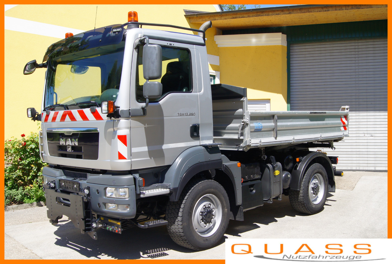 MAN TGM 13.290/4x4/TÜV/Euro 5/einzelbereift/Winterdienst/MEILLER - Máquina quitanieve: foto 1 MAN TGM 13.290/4x4/TÜV/Euro 5/einzelbereift/Winterdienst/MEILLER - Máquina quitanieve: foto 1