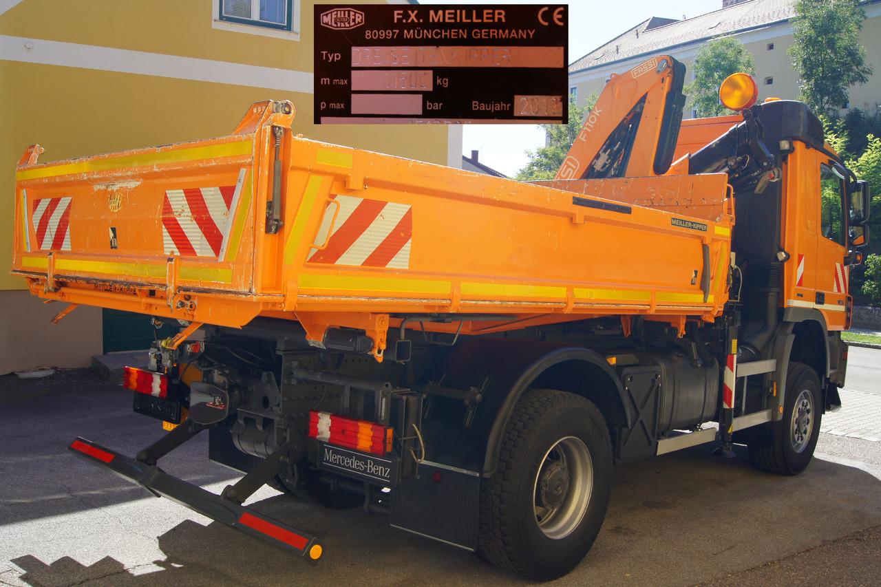 MERCEDES-BENZ ACTROS 1836 /4x4/TÜV/FASSI 110/MEILLER/Winterdienst/Wechselsystem - Camión volquete, Camión grúa: foto 4 MERCEDES-BENZ ACTROS 1836 /4x4/TÜV/FASSI 110/MEILLER/Winterdienst/Wechselsystem - Camión volquete, Camión grúa: foto 4