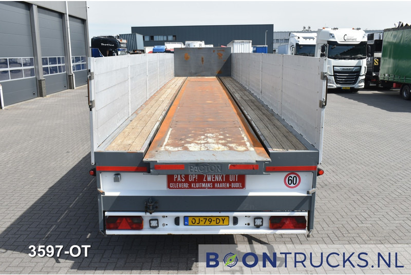Semirremolque plataforma/ Caja abierta Pacton P3-001 STEENTRAILER | 2x STUURAS * ALU BORDEN * NL TRAILER: foto 7