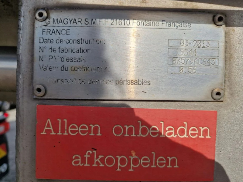 Semirremolque cisterna G.magyar 36000 liter geïsoleerde intra / melk tankoplegger met VSE Besturing en pomp: foto 8