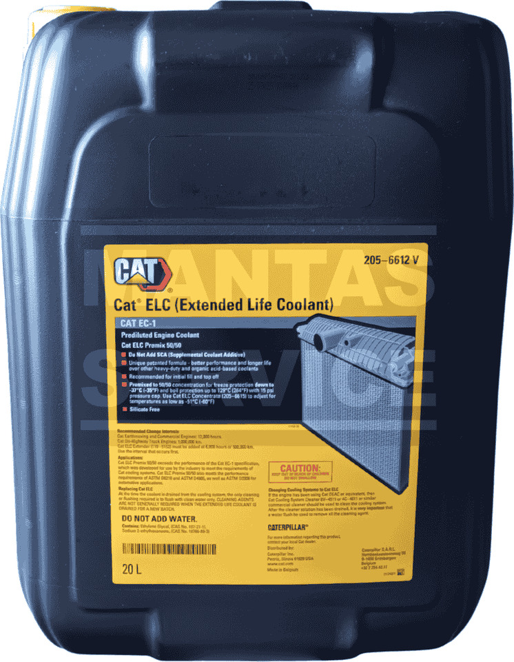 CATERPILLAR COOLANT EXTENDED LIFE 50/50 PREMIX 20L 205-6612 - Sistema de refrigeración para Maquinaria de construcción: foto 1 CATERPILLAR COOLANT EXTENDED LIFE 50/50 PREMIX 20L 205-6612 - Sistema de refrigeración para Maquinaria de construcción: foto 1