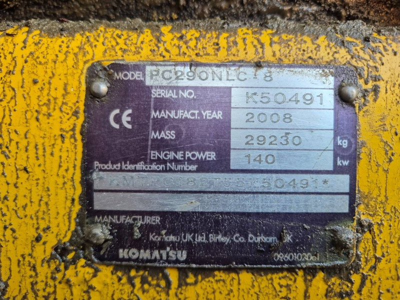 Komatsu PC290NLC-8 - Excavadora de cadenas: foto 5 Komatsu PC290NLC-8 - Excavadora de cadenas: foto 5