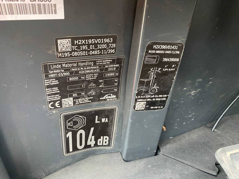 Linde H80T-03/900 - Carretilla elevadora de gas: foto 5 Linde H80T-03/900 - Carretilla elevadora de gas: foto 5