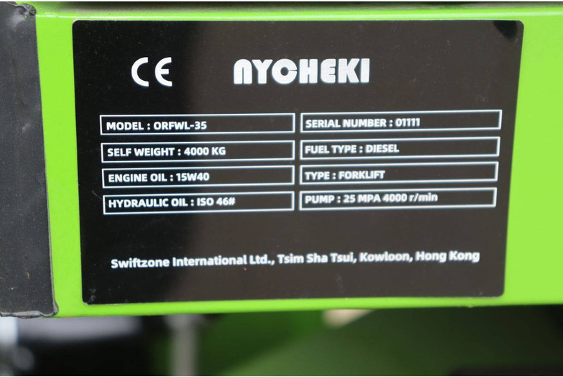 Carretilla elevadora diésel Nycheki ORFWL-35: foto 15