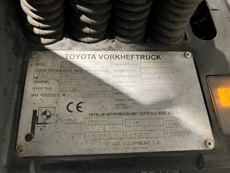 Carretilla elevadora diésel Toyota 02-8FDF18: foto 12