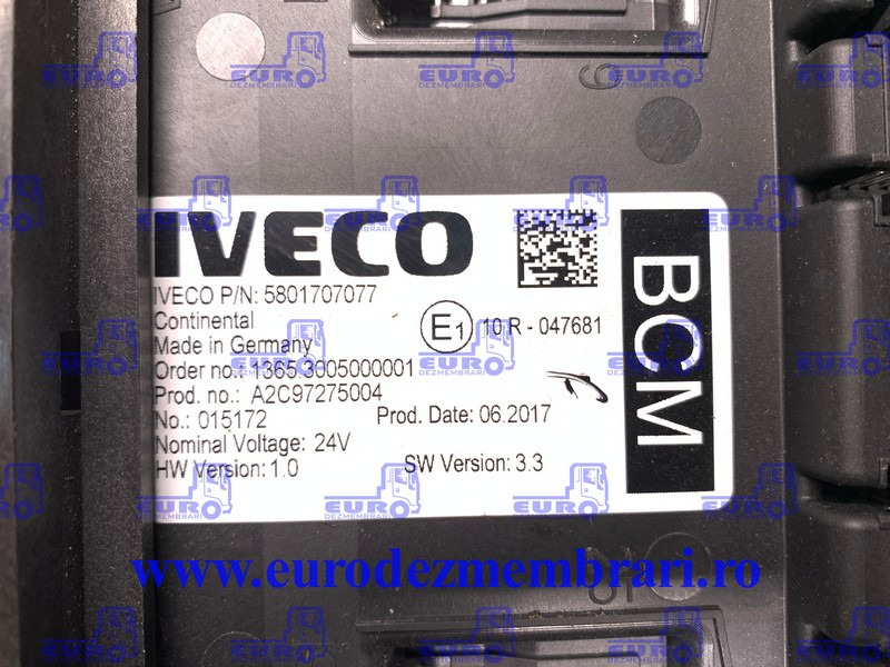 CALCULATOR BCM IVECO 5801707077 - Unidad de control para Camión: foto 1 CALCULATOR BCM IVECO 5801707077 - Unidad de control para Camión: foto 1