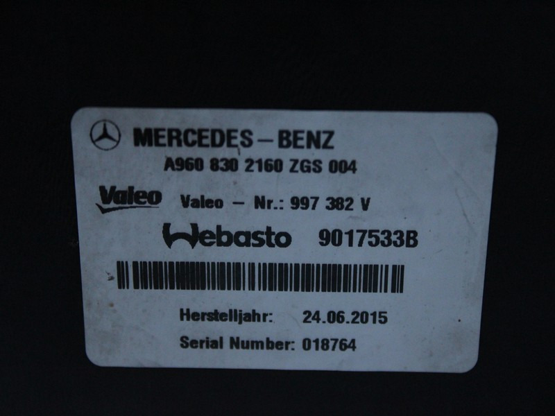 CLIMA STATIONARE MERCEDES ACTROS MP4 A9608302160 - Pieza de aire acondicionado para Camión: foto 3 CLIMA STATIONARE MERCEDES ACTROS MP4 A9608302160 - Pieza de aire acondicionado para Camión: foto 3