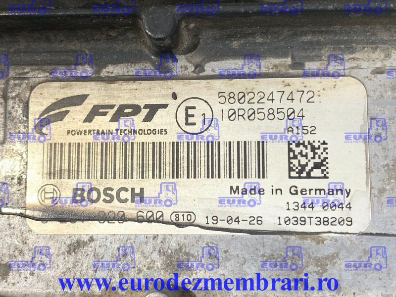 KIT PORNIRE IVECO S-WAY CURSOR 11 E6 480CP 5802247472, 5802368283 - Unidad de control para Camión: foto 2 KIT PORNIRE IVECO S-WAY CURSOR 11 E6 480CP 5802247472, 5802368283 - Unidad de control para Camión: foto 2