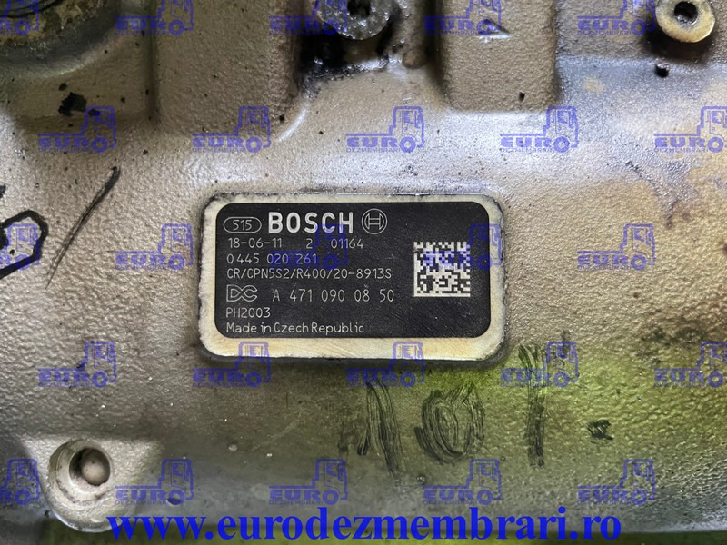 POMPA INALTA PRESIUNE MERCEDES ACTROS MP4 OM470LA A4710900850, 0445020261 - Bomba de combustible para Camión: foto 2 POMPA INALTA PRESIUNE MERCEDES ACTROS MP4 OM470LA A4710900850, 0445020261 - Bomba de combustible para Camión: foto 2