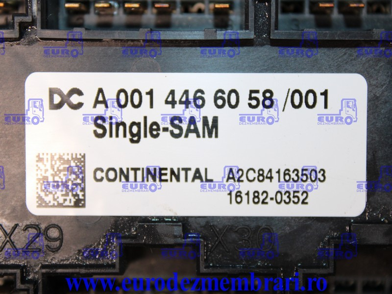 TABLOU SIGURANTE MERCEDES ACTROS MP4 SINGLE SAM A0014466058 - Fusible para Camión: foto 3 TABLOU SIGURANTE MERCEDES ACTROS MP4 SINGLE SAM A0014466058 - Fusible para Camión: foto 3