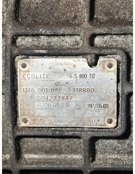 Iveco ECOLITE 6S 800 T0 - Caja de cambios: foto 4 Iveco ECOLITE 6S 800 T0 - Caja de cambios: foto 4