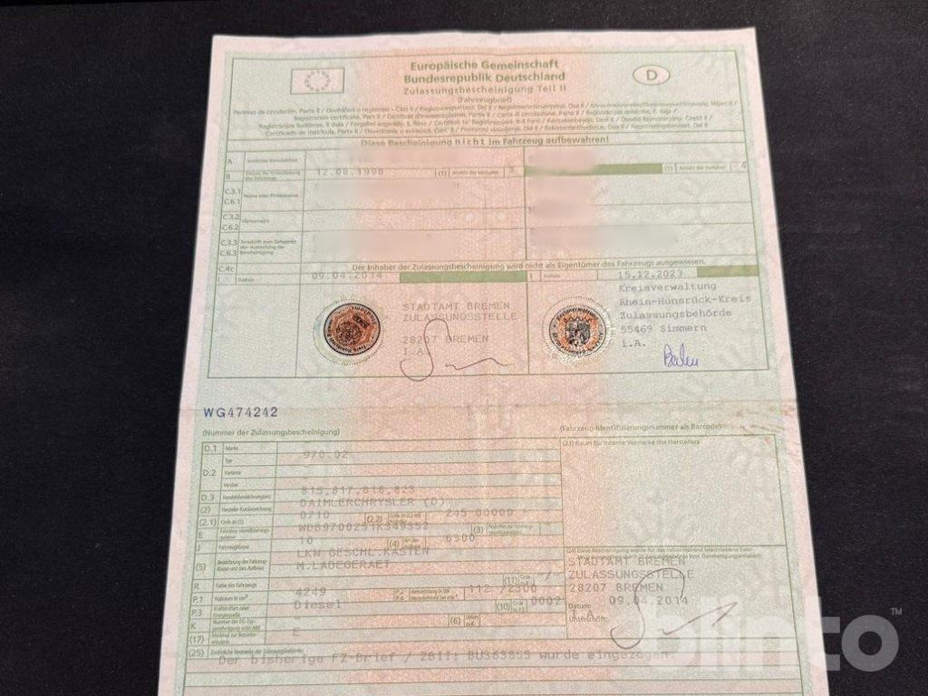 Camión caja cerrada Mercedes Benz Atego 815: foto 7