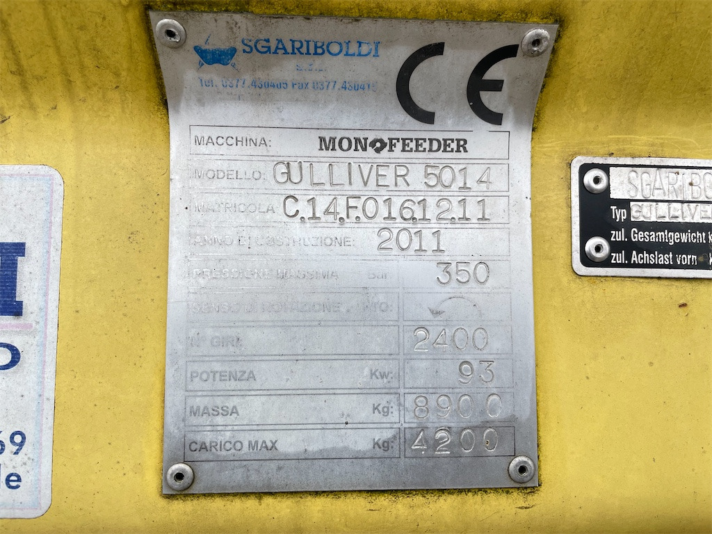 Sgariboldi Gulliver Farm PSS 5014 (2012) - Desensiladora: foto 5 Sgariboldi Gulliver Farm PSS 5014 (2012) - Desensiladora: foto 5