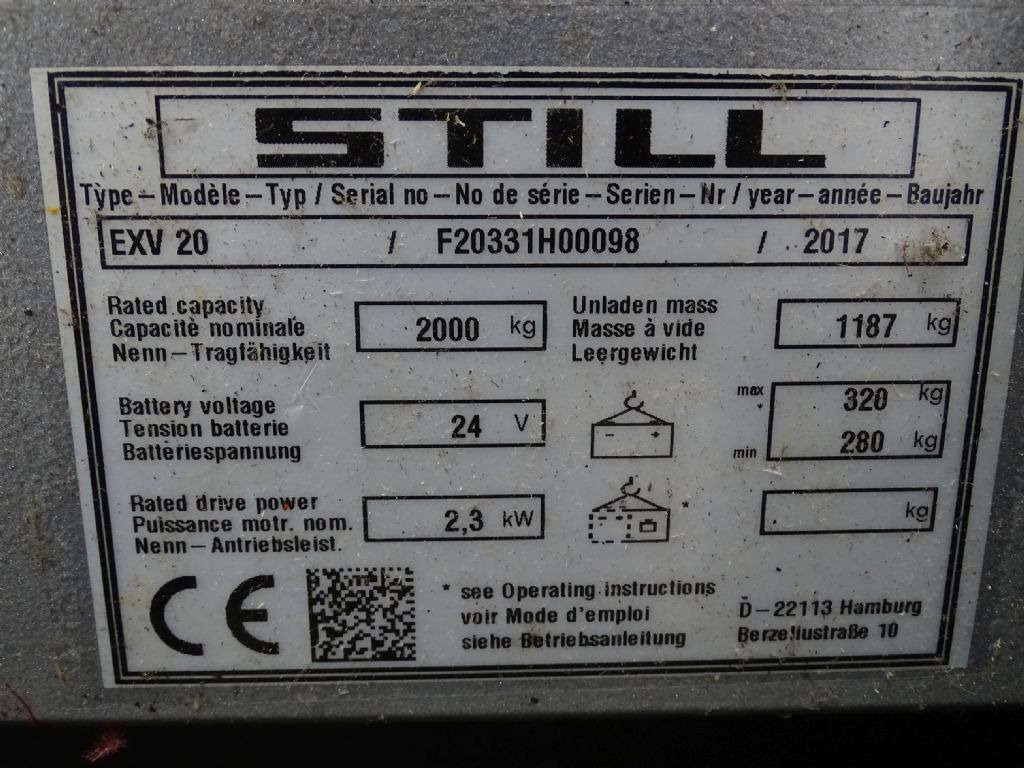 Still EXV20 - Apilador: foto 5 Still EXV20 - Apilador: foto 5