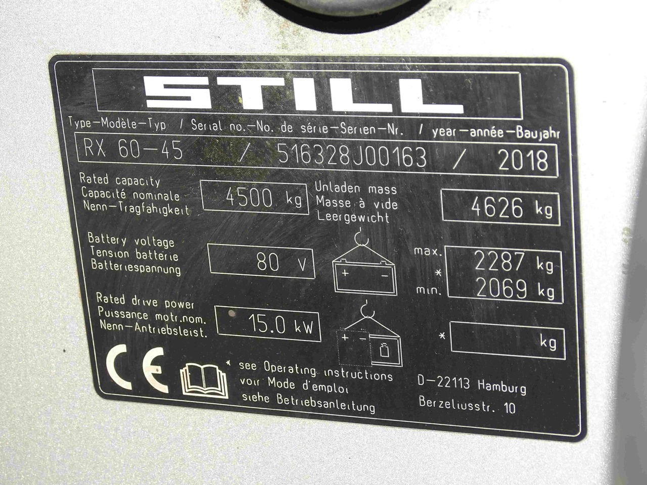 Still RX60-45 - Carretilla elevadora eléctrica: foto 5 Still RX60-45 - Carretilla elevadora eléctrica: foto 5