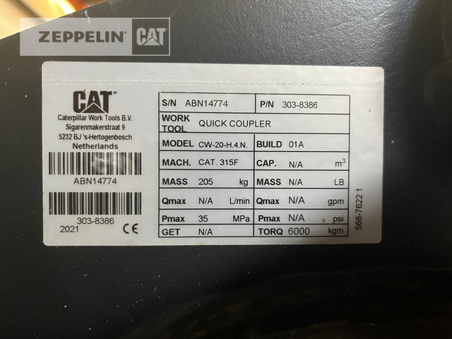 Cat Primärprodukte Kompo - Acoplamiento rápido para Maquinaria de construcción: foto 2 Cat Primärprodukte Kompo - Acoplamiento rápido para Maquinaria de construcción: foto 2